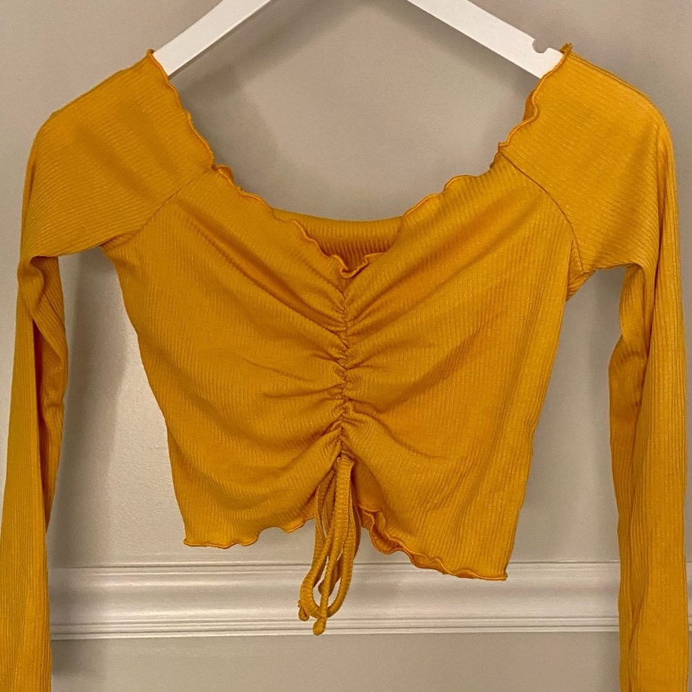 Nasty Gal Off the Shoulder Crop Top